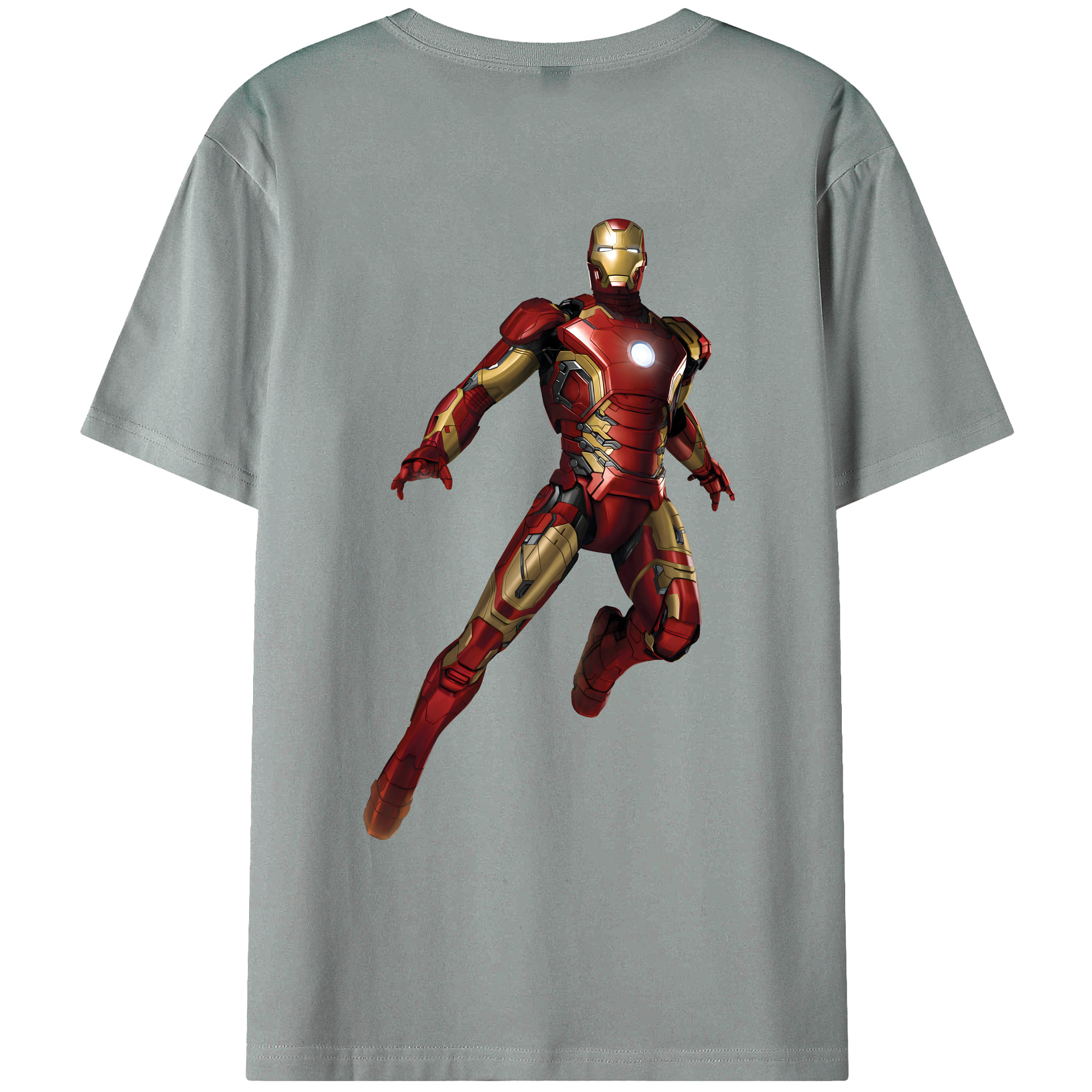 （画像用） アベンジャーズ The Avengers 綿100％ メンズ半袖Tシャツ（バックプリント） 通気性